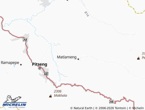 Carte MICHELIN Bothoba-Pelo - ViaMichelin