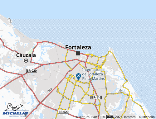 MICHELIN Farias Brito map - ViaMichelin