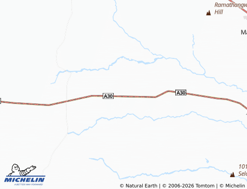 MICHELIN Lobakwe map - ViaMichelin