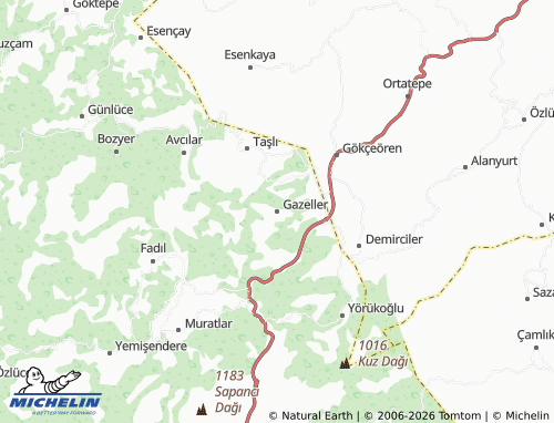 MICHELIN Gazeller map - ViaMichelin