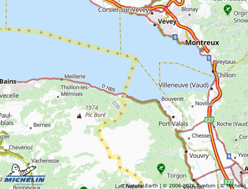 Mappa MICHELIN Saint-Gingolph - ViaMichelin