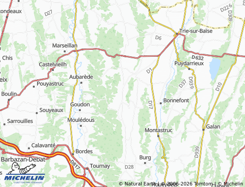 Mappa MICHELIN Sère-Rustaing - ViaMichelin