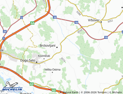Kaart MICHELIN Gračec - ViaMichelin