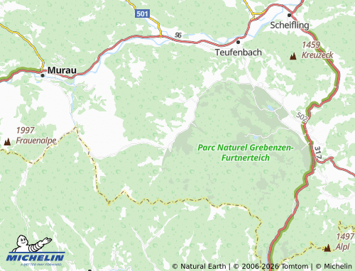 MICHELIN-Landkarte Sankt Lambrecht - ViaMichelin