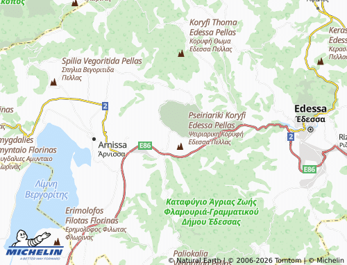 MICHELIN Vryta map - ViaMichelin