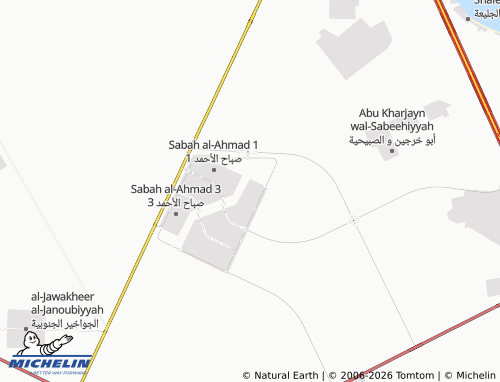 MICHELIN Sabah Al Ahmad 5 Block 2 map - ViaMichelin