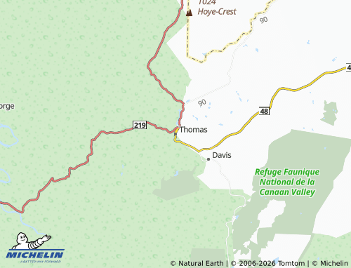 Mappa MICHELIN Thomas - ViaMichelin