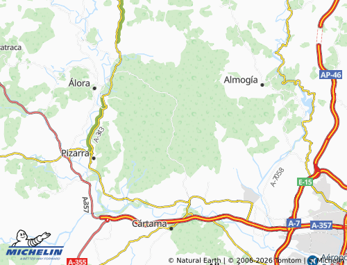 MICHELIN-Landkarte Saucedilla - ViaMichelin