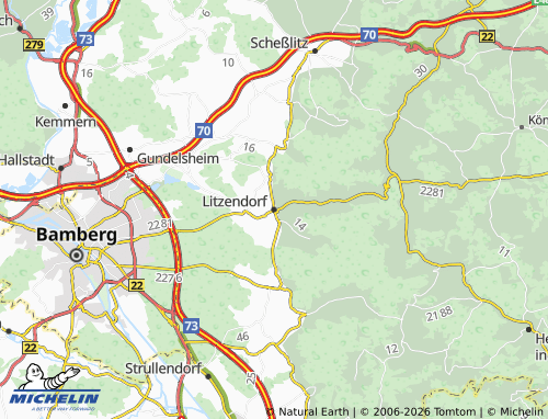 Mappa MICHELIN Litzendorf - ViaMichelin