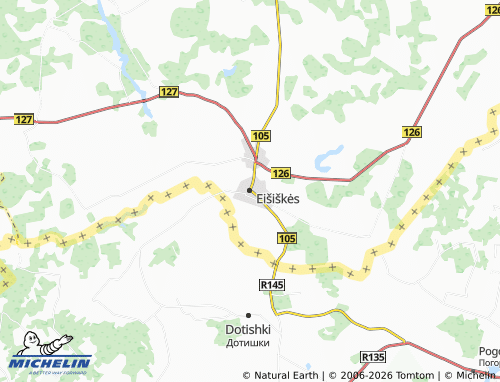 Mappa MICHELIN Eišiškės - ViaMichelin