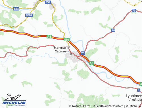 Mappa MICHELIN Harmanli - ViaMichelin