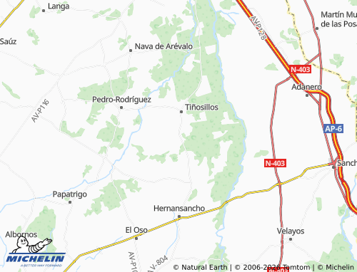 MICHELIN El Bohodón map - ViaMichelin