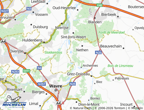 MICHELIN Pécrot map - ViaMichelin