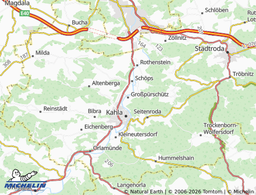 Mapa MICHELIN Großpürschütz - ViaMichelin