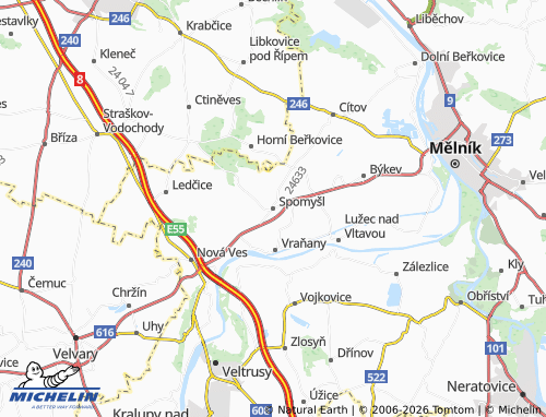 Mapa MICHELIN Spomyšl - ViaMichelin