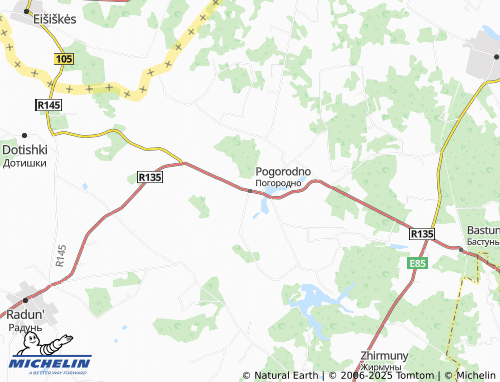 MICHELIN Pogorodno map - ViaMichelin