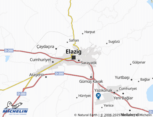 MICHELIN Nail Bey map - ViaMichelin