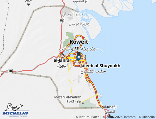 Kaart MICHELIN al-Farwaniyyah - ViaMichelin