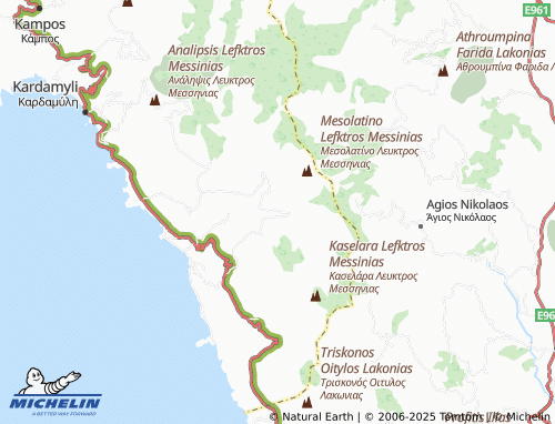 MICHELIN Kato Chora map - ViaMichelin