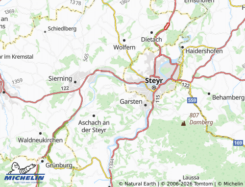 MICHELIN Christkindl map - ViaMichelin