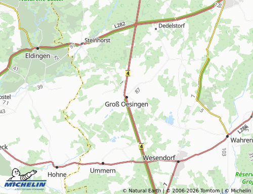 MICHELIN Groß Oesingen map - ViaMichelin