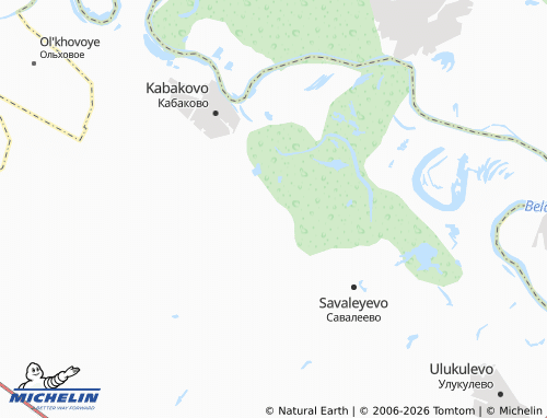 MICHELIN Kulushevo map - ViaMichelin