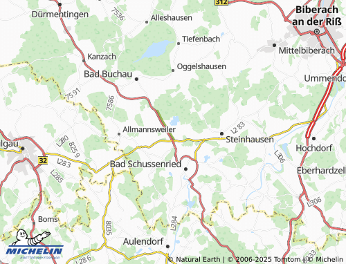 Kaart MICHELIN Sattenbeuren - ViaMichelin