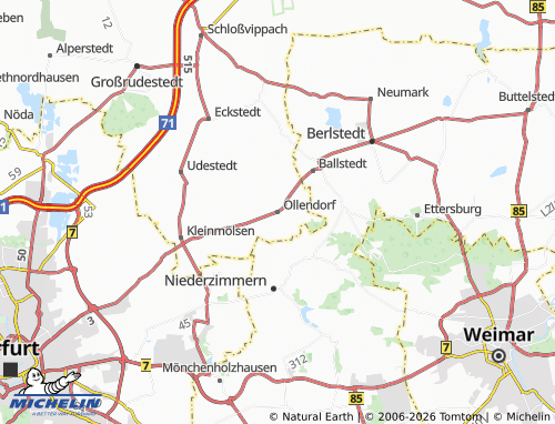 MICHELIN-Landkarte Ollendorf - ViaMichelin