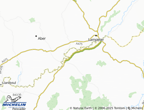 MICHELIN Pencarreg map - ViaMichelin