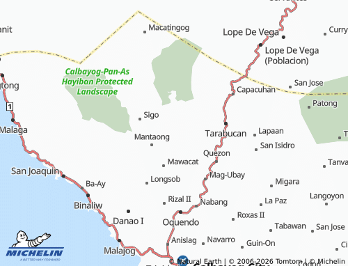 MICHELIN Cabatuan map - ViaMichelin