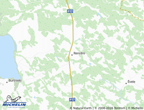 Mapa MICHELIN Rencēni - ViaMichelin