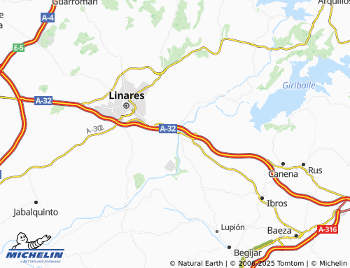 MICHELIN Estación Linares-Baeza map - ViaMichelin
