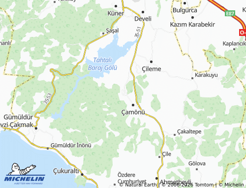 MICHELIN Değirmendere map - ViaMichelin