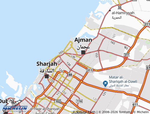 MICHELIN Nuaimeya 2 map - ViaMichelin