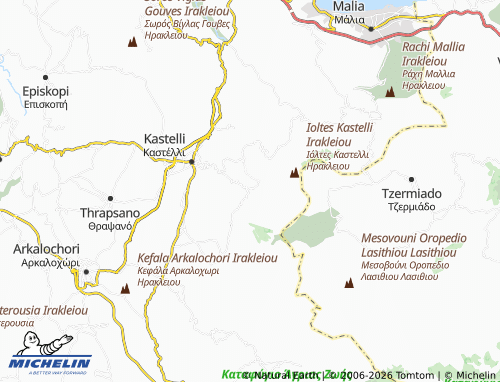 MICHELIN Kastamonitsa map - ViaMichelin