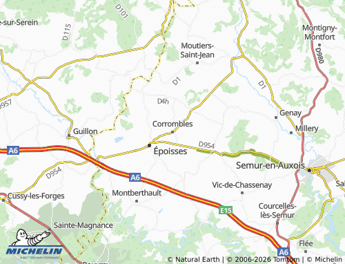 Mapa MICHELIN Corrombles - ViaMichelin