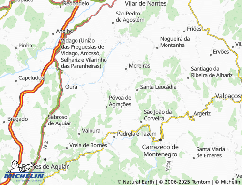 MICHELIN Santa Ovaia map - ViaMichelin