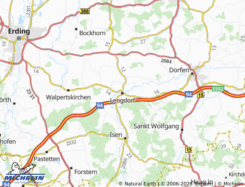 MICHELIN Lengdorf map - ViaMichelin