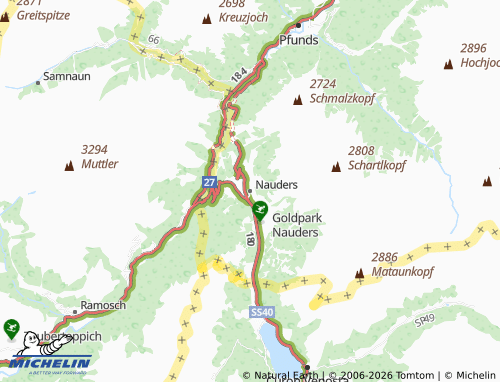 MICHELIN-Landkarte Nauders - ViaMichelin