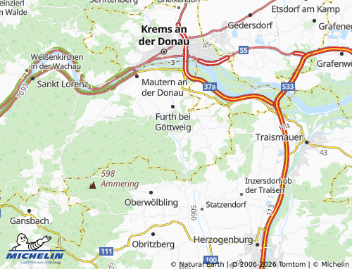 MICHELIN Paudorf map - ViaMichelin