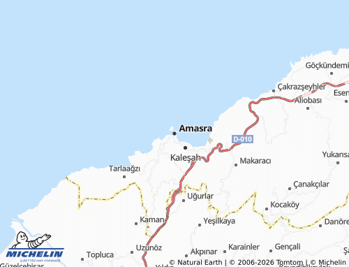 MICHELIN Amasra map - ViaMichelin