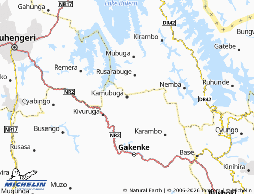 Mapa MICHELIN Kamubuga - ViaMichelin