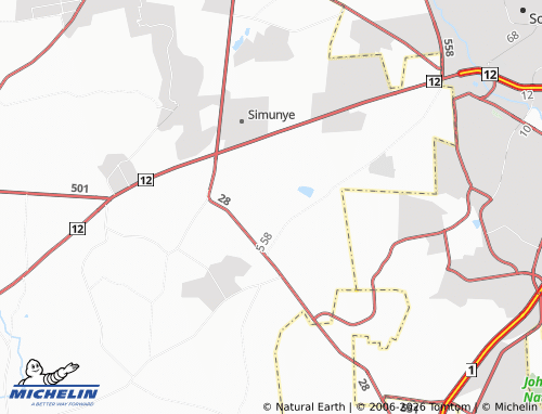 Kaart MICHELIN Thabony - ViaMichelin