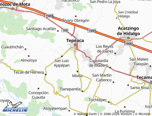Kaart MICHELIN San Pablo Actipan - ViaMichelin