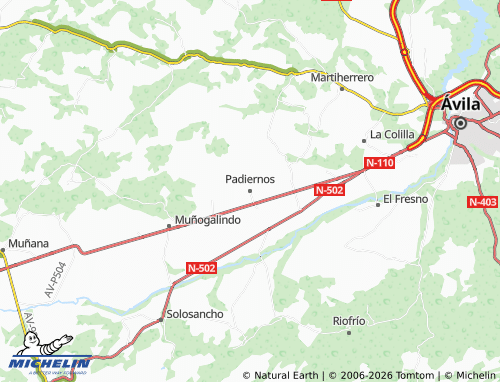 Mapa MICHELIN Padiernos - ViaMichelin