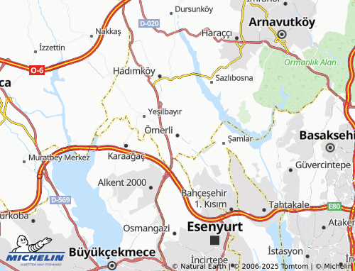 MICHELIN Ömerli map - ViaMichelin