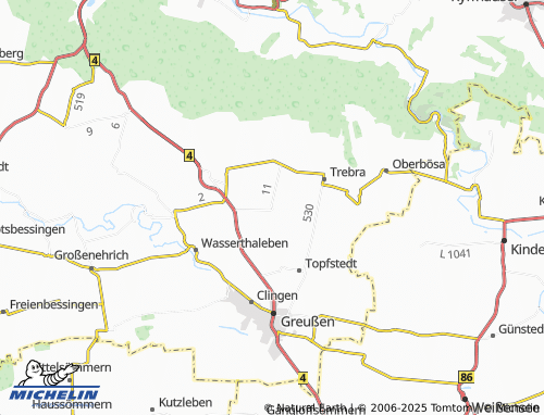 MICHELIN-Landkarte Feldengel - ViaMichelin