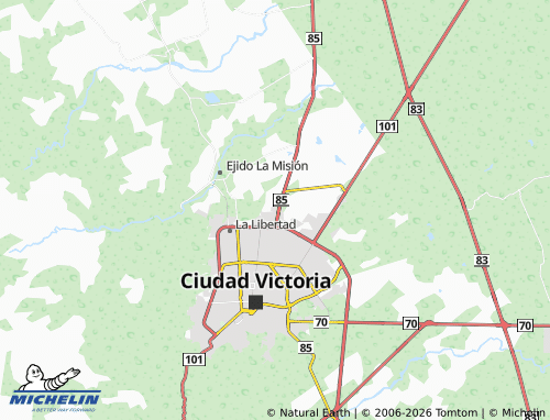 MICHELIN Los Laureles map - ViaMichelin