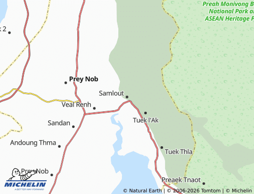 Mappa MICHELIN Samlout - ViaMichelin