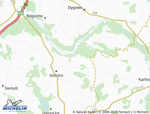MICHELIN Skronie map - ViaMichelin